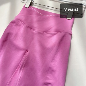 CIYING Vente en gros Leggings évasés sans couture à taille haute pour femme, avec effet froncé invisible, style V-Cross, coupe bootcut, pour le yoga - Product Image 5