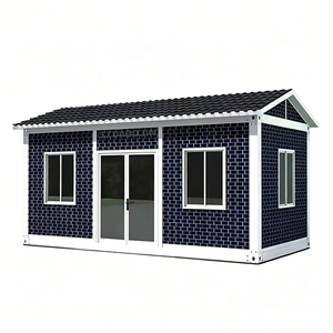 Maison préfabriquée en conteneur avec structure en acier sandwich pour usage extérieur, applications de bureau et de cour - Product Image 1