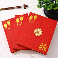 Nouvel ensemble de boîtes cadeaux à double porte pour baguettes, 10 paires, festif, pour la maison, avec estampage doré, emballage spécial en papier, Chine
