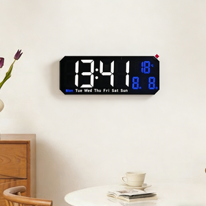 นาฬิกาปลุกดิจิตอล LED อเนกประสงค์ทันสมัย นาฬิกาตั้งโต๊ะอัจฉริยะ นาฬิกาตั้งโต๊ะ USB สำหรับตกแต่ง<span class=keywords><strong>บ้าน</strong></span>และสำนักงาน - Product Image 3