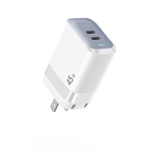 Chargeur USB PD 45W pour téléphone portable, double type C, portable, pour une charge rapide des smartphones et tablettes - Product Image 2