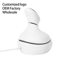 Masseur de cuir chevelu vibrant électrique automatique portatif en silicone pour pétrissage profond des tissus du cuir chevelu, appareil de massage de la tête, masseur de fascia