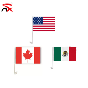 ขายส่งธงตกแต่งรถยนต์สำหรับแฟนฟุตบอล ฟุตบอลโลก 2026 สหรัฐอเมริกา แคนาดา เม็กซิโก ของขวัญสำหรับการแข่งขัน - Product Image 1