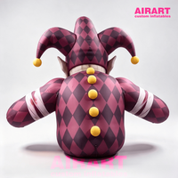 Modèle de Clown Maléfique Gonflable Géant, Sculpture Gonflable Personnalisée de Clown d'Horreur pour Décoration de Scène de Concert et Maison Hantée