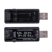 Voltímetro USB y amperímetro, cargador, probador de capacidad de batería, probador de corriente y voltaje, 1, 2, 1, 2