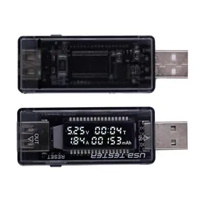 KWS-V21 Voltímetro e amperímetro USB Carregador testador de capacidade da bateria testador de corrente e tensão KWS-V21