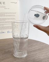 Tasse à thé multifonctionnelle 280ml 400ml 500ml faite à la main Service à thé en verre carré Tasse à café en verre sans plomb avec sécurité 100%