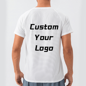 เสื้อกีฬาผู้ชาย เสื้อแอคทีฟแวร์ 85 ไนลอน 15 สแปนเด็กซ์ เสื้อวิ่งออกกำลังกาย เสื้อยืดกีฬาเนื้อผ้าบางเบา ยืดหยุ่น - Product Image 1