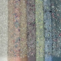 En stock, nouvelle robe de mariée de luxe personnalisée, tissu avec appliques, perles brodées, dentelle, accessoires pour filles