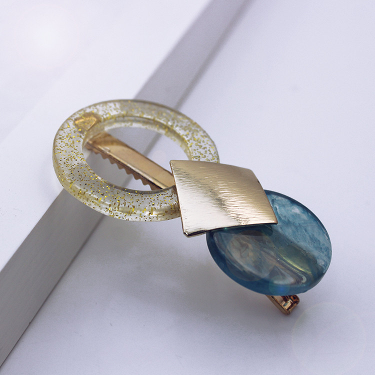 Accessoires de cheveux Clips Rond Or Diamant En Forme de Bec De Canard Bling Cheveux Clips