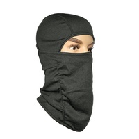 Masque facial unisexe Y2K en polyester noir extensible respirant et imperméable, avec un trou, pour moto