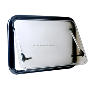 Fenêtre d'angle arrondie en alliage d'aluminium 700x700mm pour camping-car, avec store enrouleur et moustiquaire, pièce de rechange pour carrosserie de camping-car - Product Image 2