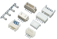 Connecteur fil-carte JST XH traversant, vertical, B2B B3B B4B B5B B6B B7B, 2 3 4 5 6 7 broches, XH a LF SN P GU 2.5 2.54 mm