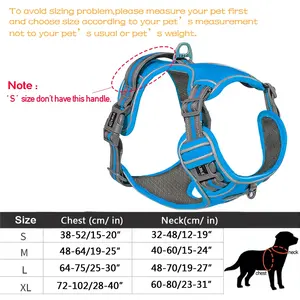 <span class=keywords><strong>Harness</strong></span> Anjing Mewah Ramah Lingkungan, Bernapas, Aman, dengan Set Gesper Reflektif dan Layanan <span class=keywords><strong>OEM</strong></span>, Laris Manis - Product Image 5