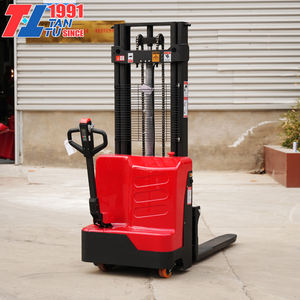 Forklift Listrik Baru Berkualitas Tinggi dan Tahan Lama 1 Ton 1,5 Ton 2 Ton, Angkat 3,5m 3m 2m, Semi-Elektrik Stacker - Product Image 1