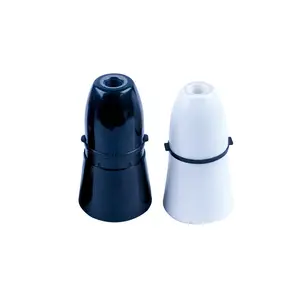 British Standard B22 Plastic Black/white Bulb Lamp Holder Bulb Holder