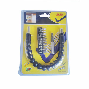 Js 12Pc Universal Flexible Shaft Bit Connector Set With Double Bulb Shell For Electric Drill Accessories - Product Image 1