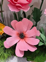 Groupe de fleurs artificielles modernes de haute qualité rose et jaune Offre Spéciale