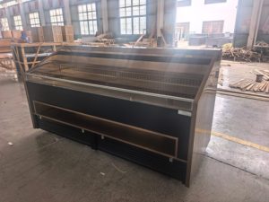 Vitrine Réfrigérée Commerciale XMEN à Refroidissement Ventilé, en Acier Inoxydable Or Rose, à Niveaux, pour Buffet, Barbecue et Présentation Alimentaire - Product Image 5