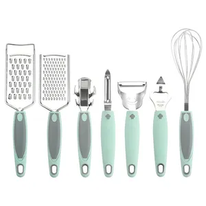 Utensílios de cozinha para descascar legumes, conjunto de 7 peças de faca e batata para descascar legumes e vegetais