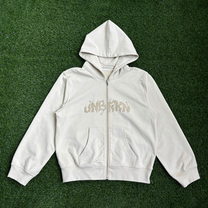 Bộ đồ thể thao nam mùa đông chất liệu cotton 100%, áo hoodie có khóa kéo và quần jogger, họa tiết vintage, phong cách đường phố, thương hiệu thời trang thường ngày - Product Image 2