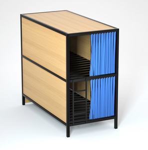 Estructura de cama apilable modular Sistema de cama de hotel de cápsula compacta | Literas de acero con espacio optimizado con almacenamiento y casilleros personales - Product Image 4