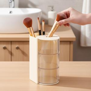 Organizador de Accesorios para el Cabello, Caja de Almacenamiento Acrílica Transparente, Organizador de Lazos para el Cabello, Soporte para Brochas de Maquillaje, Organizador de Joyas para Escritorio - Product Image 4