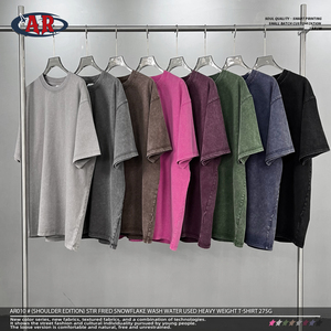 <span class=keywords><strong>Di</strong></span> alta qualità Unisex personalizzato Oversize puro cotone filettato girocollo ampio pantaloncini da uomo manica t-shirt - Product Image 4