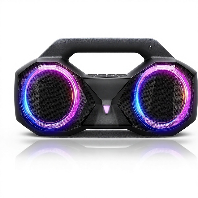 80W Peak Power IPX7 Waterproof RGB Lights Plastic TWS USB Aux Portable Outdoor Home Party Pool Beach for Speaker 20H