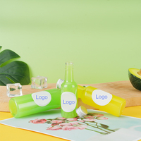 Bouteille en plastique PET de 50 ml, 100 ml, 125 ml, 150 ml, 300 ml, 500 ml avec bouchon en aluminium pour alcool, vin, liqueur, jus, bière