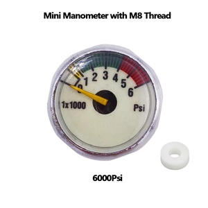 Manomètre de pression miniature M8 Air, filetage 30MPA 40MPA 300Bar 3000PSI 6000PSI - Product Image 5