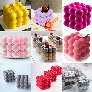 MUYULINS DIY 3D Cube <b>Silicone</b> Mousse Cake 6-Cavity Dessert Handmade Candle Making Mold Reusable Baking <b>Tool</b> - Product Image 6