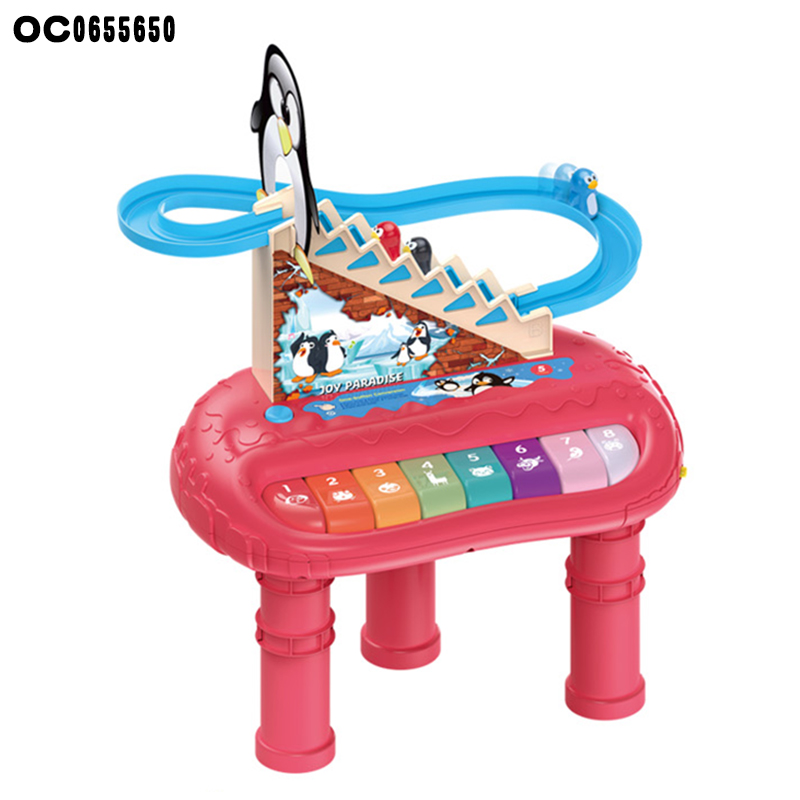 Electric Slide Penguin Baby Plastic Piano - Kids Play Guitar
