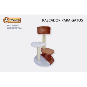ที่ลับเล็บแมวยอมมี่ ขนาด 40x40x93 ซม. พร้อมที่นอนและอุโมงค์สำหรับแมว - Product Image 6