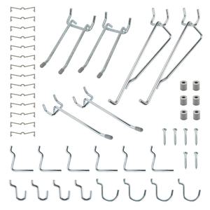 OEM 20PC <b>hook</b> set Vietnam Origin <b>Hooks</b> & <b>Rails</b> Pegboard Mounted Flexible Industrial Style 280mm*115mm*35mm - Product Image 3
