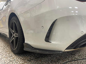 Séparateur de pare-chocs arrière en fibre de carbone W205 <span class=keywords><strong>C63</strong></span> pour <span class=keywords><strong>Mercedes</strong></span> Benz classe C coupé diffuseur 4 portes coins becquet - Product Image 6