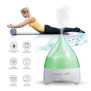 2024 nueva llegada 300ml bebé suavizante sonido hogar humidificador ruido blanco grano de madera difusor de Aroma ultrasónico - Product Image 6