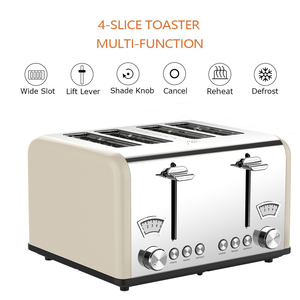 CB CE Certification 4 Slice <strong>Toaster</strong> with Visible Window Setting Sandwich Maker Electric Pop up Bread <strong>Toaster</strong> - Product Image 2