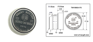 TM1990A-F5 iButton en acier inoxydable – Clé à numéro de série 1-Wire 64 bits pour système de point de contrôle et contrôle d'accès - Product Image 2