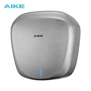 AK2900ห้องน้ำ AIKE ไฟฟ้าสแตนเลสอัตโนมัติเครื่องเป่ามืออินฟราเรดเซ็นเซอร์เครื่องที่มีตัวกรอง HEPA