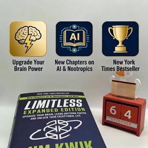 Edición Expandida Limitless de Jim Kwik, <span class=keywords><strong>Libro</strong></span> de Entrenamiento Cerebral para Mejora Cognitiva y Aprendizaje Eficiente - Product Image 3