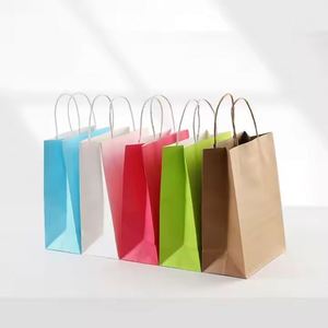Hot Selling Product Christmas Gift Wrapping <b>Paper</b> Packaging Recycled Kraft <b>Paper</b> Bag - Product Image 2