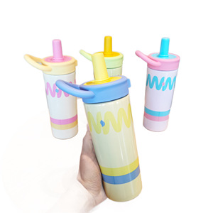 Children's Thermos Cup With Straw 316 Stainless Steel Thermal Insulation For School Outdoor Use - Product Image 5
