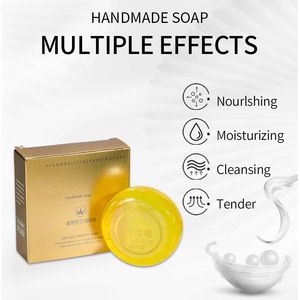 Gold Foil Handmade Essential Oil <b>Soap</b> 100g Moisturizing Cleansing For Face And Body - Product Image 5