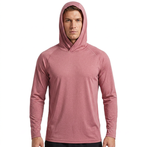 Sweat à capuche de pêche pour homme 100 % polyester UPF 50 haute performance, séchage rapide, respirant, anti-UV - Product Image 1