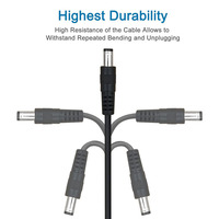 Connecteur USB 2.0 mâle à courant direct, adaptateur de recharge, 5.5x2.1mm, 5V, Type A