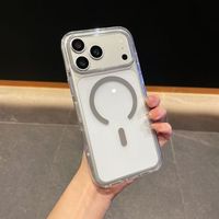 Coque de téléphone antichoc transparente en TPU et PC bicolore 2,5 mm avec chargement magnétique sans fil pour iPhone 16 17 18 Pro Max – Offre Spéciale
