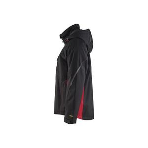 BLAKLADER - 479019779956XL Veste Shell Noir/Rouge-EAN 7330509592496 VESTES DE TRAVAIL VESTES SOFTSHELL TOUTES SAISONS - Product Image 4