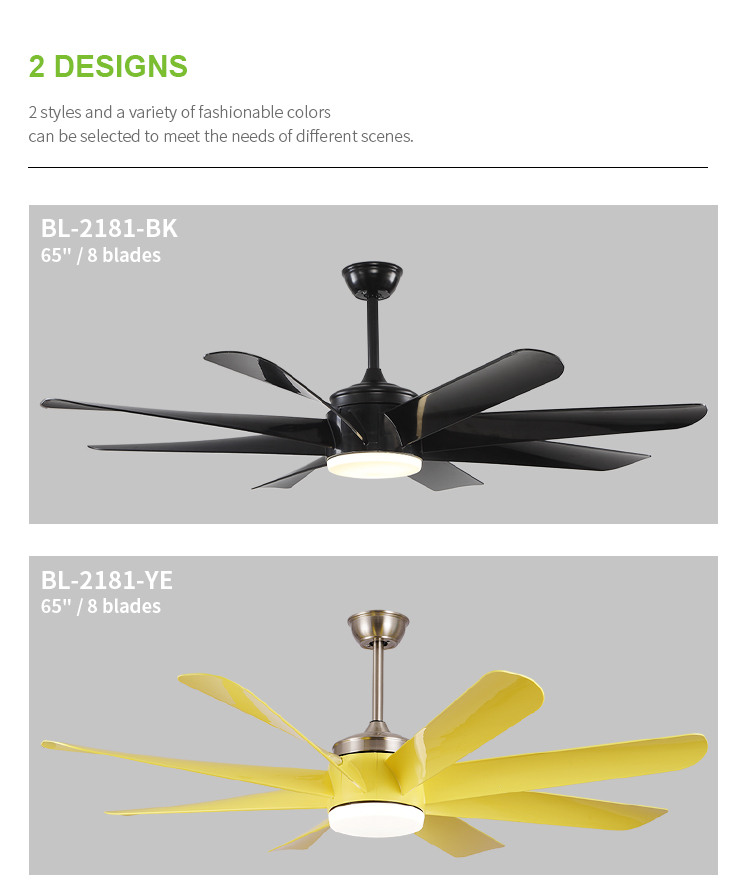 Breeze.Lux Modern ceiling fan with abs dc fan blade remote control hotel 65 inch decorative ceiling fan with LED light