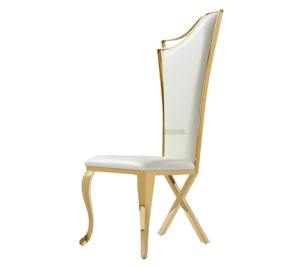 เก้าอี้คิงไซส์สีทองหรูหราทันสมัยสำหรับงานเลี้ยงงานแต่งงานสำหรับโรงแรม - Product Image 1